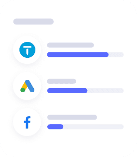 Lead source analytics — donut chart showing lead distribution by source with conversion rates and ROI