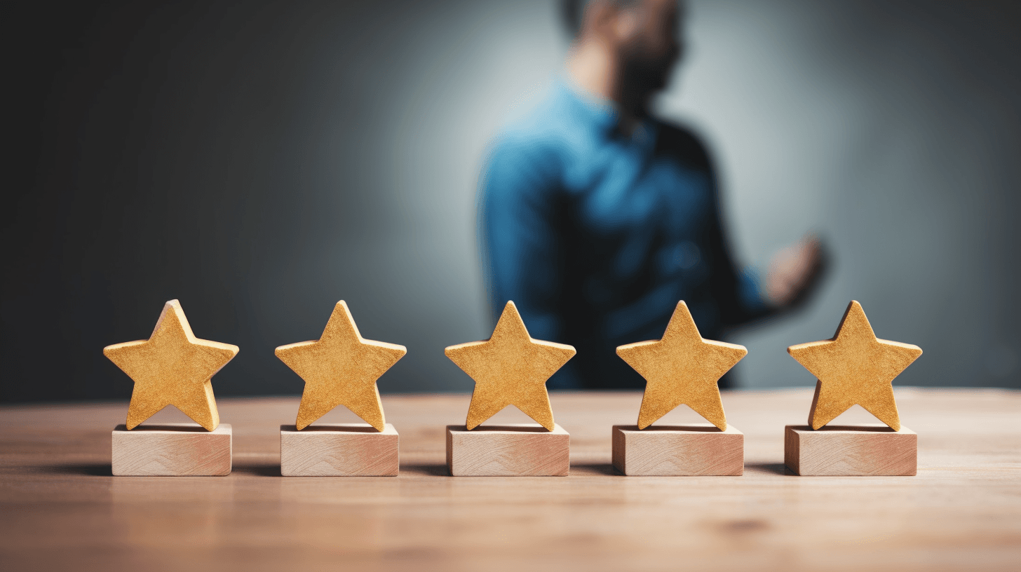 review, reputation management concept, rate your experience