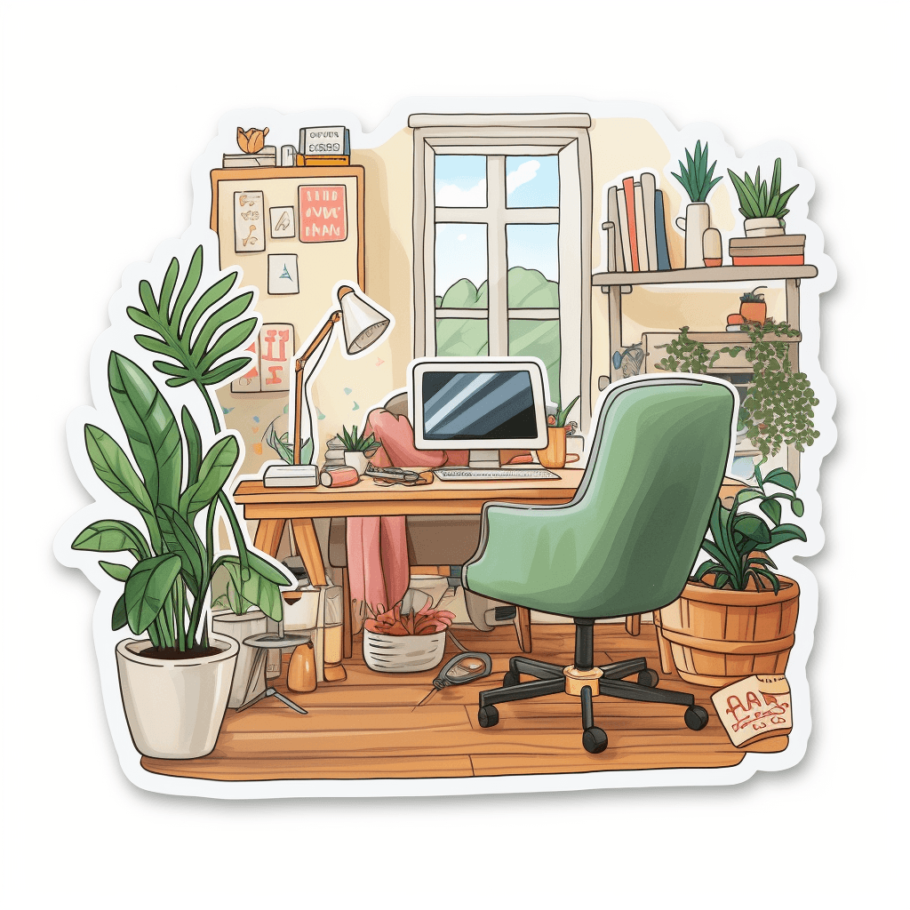person working from home business