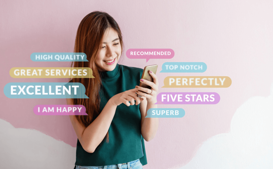 Positive online reviews act as social proof of customer satisfaction