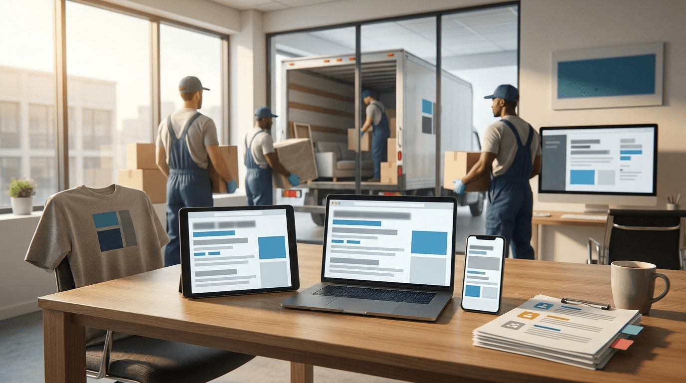 Moving company business listing displayed consistently across multiple online directories