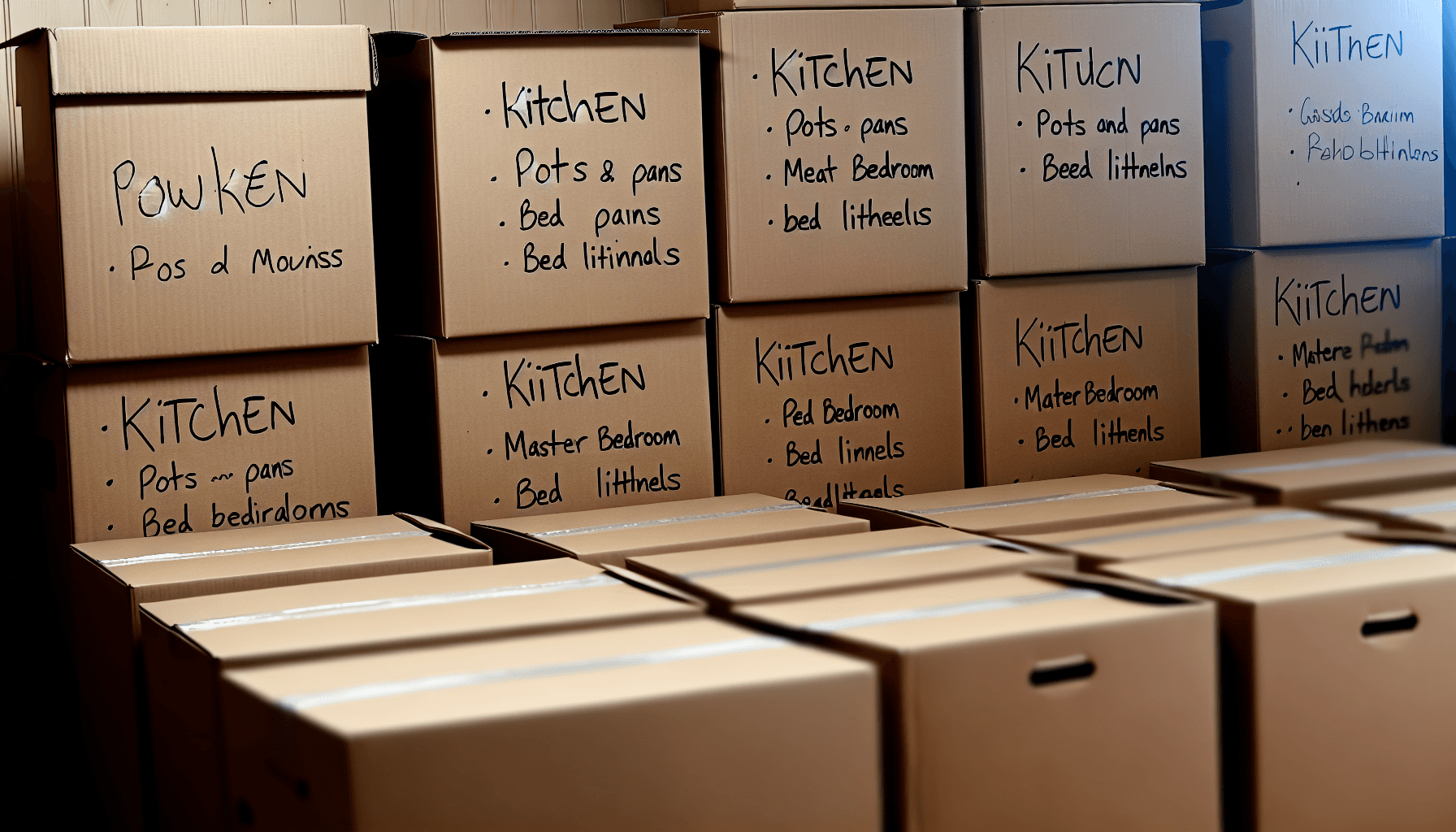 Labeling boxes for easy identification