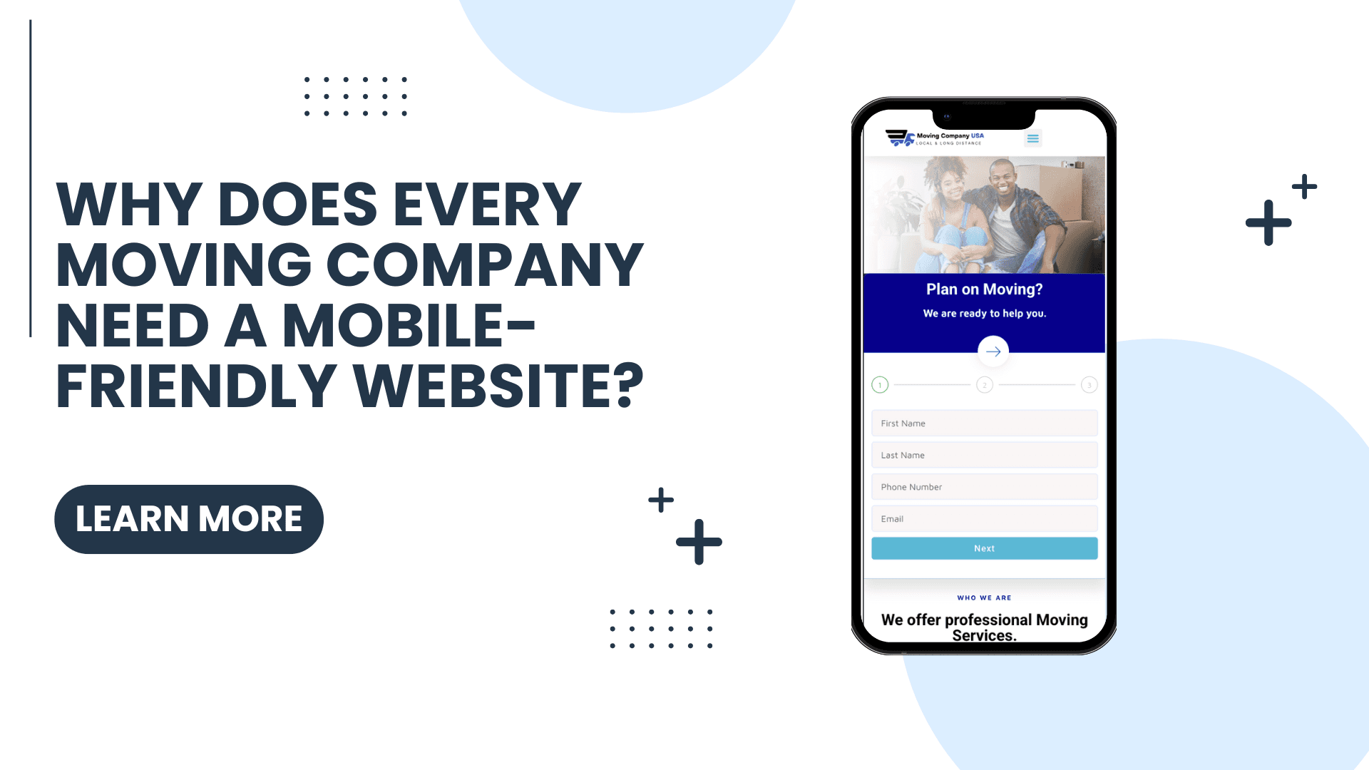Moving Company Mobile-Friendly Website