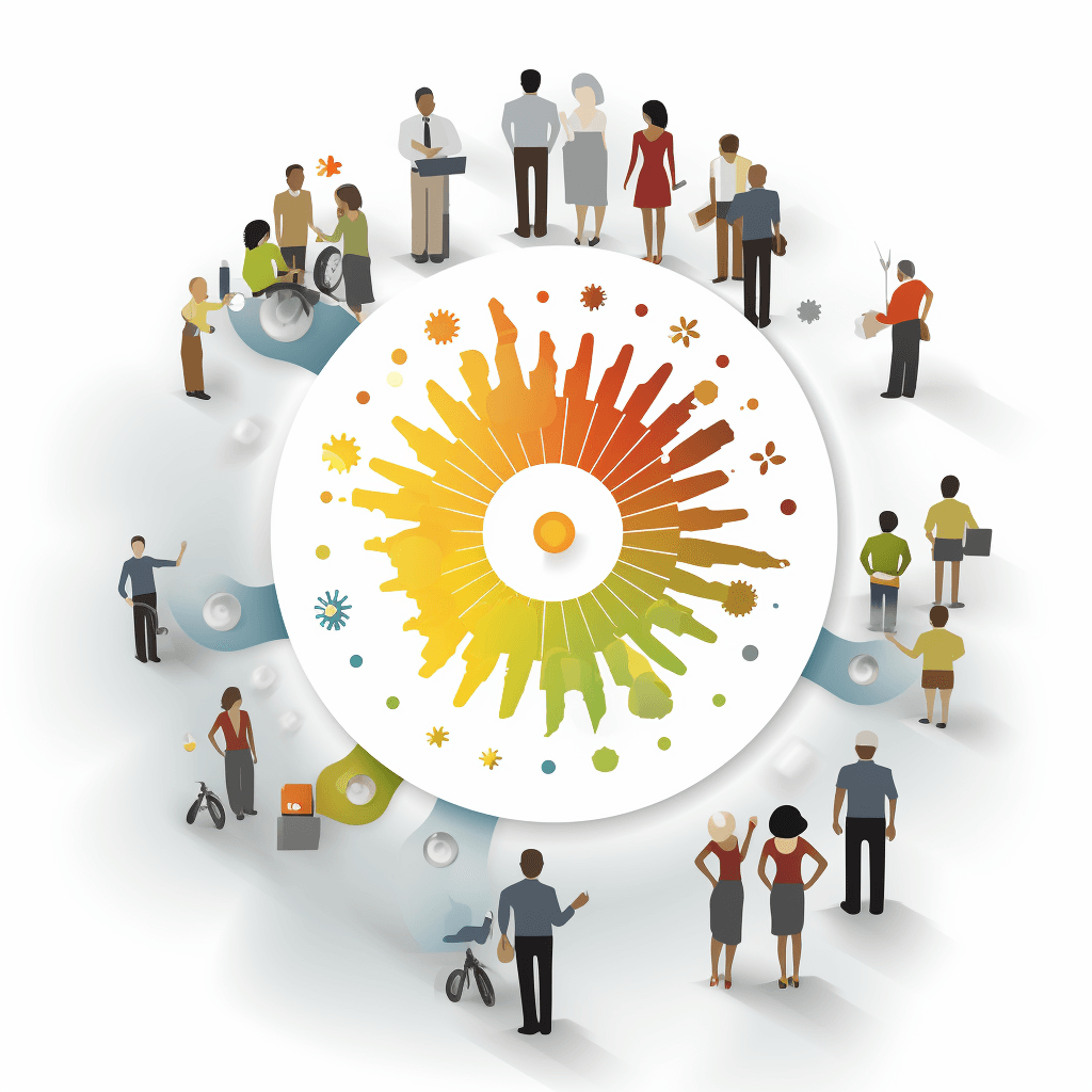 customer centric white background