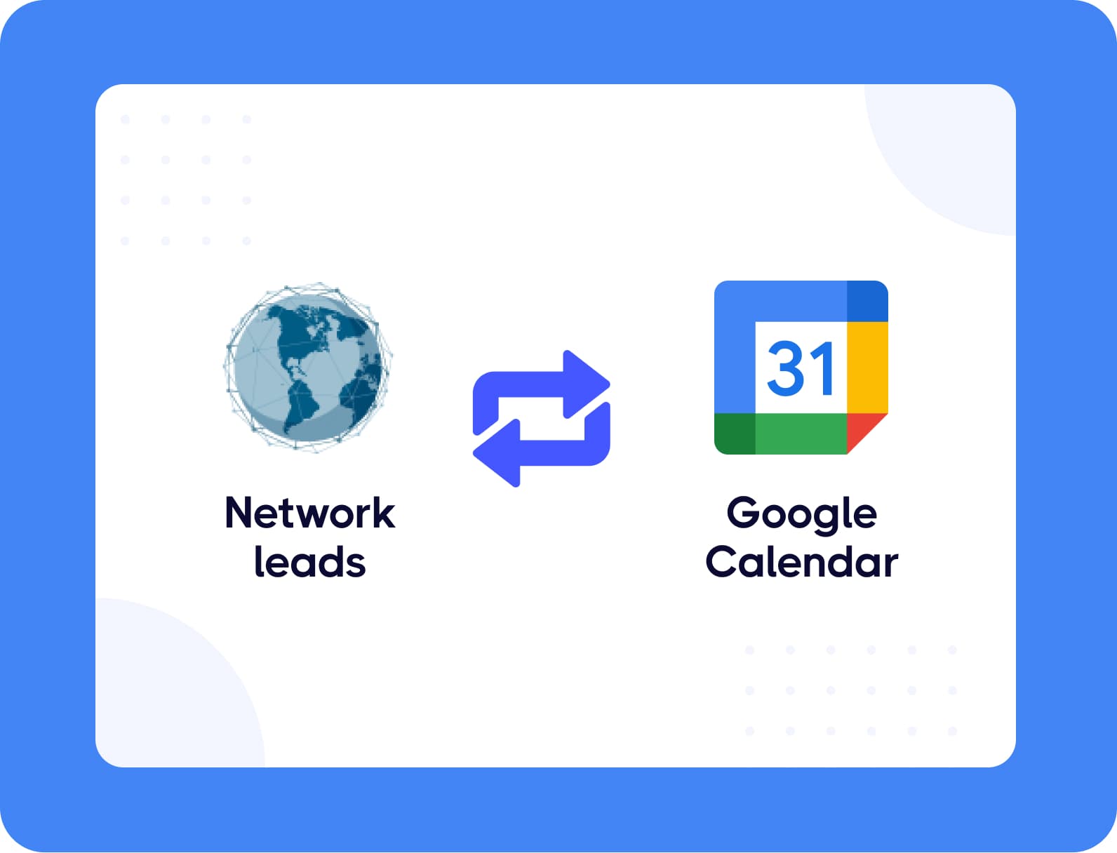 Google Calendar integration with Network Leads