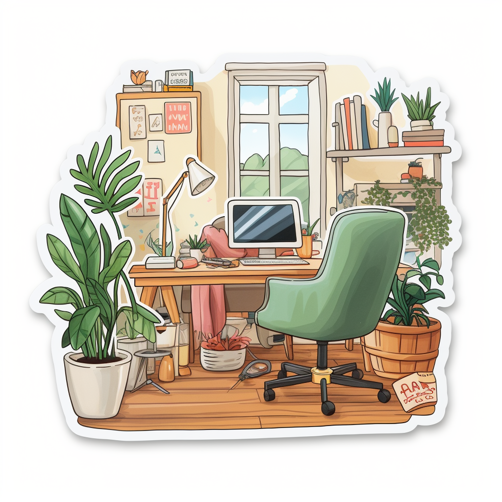 person working from home business