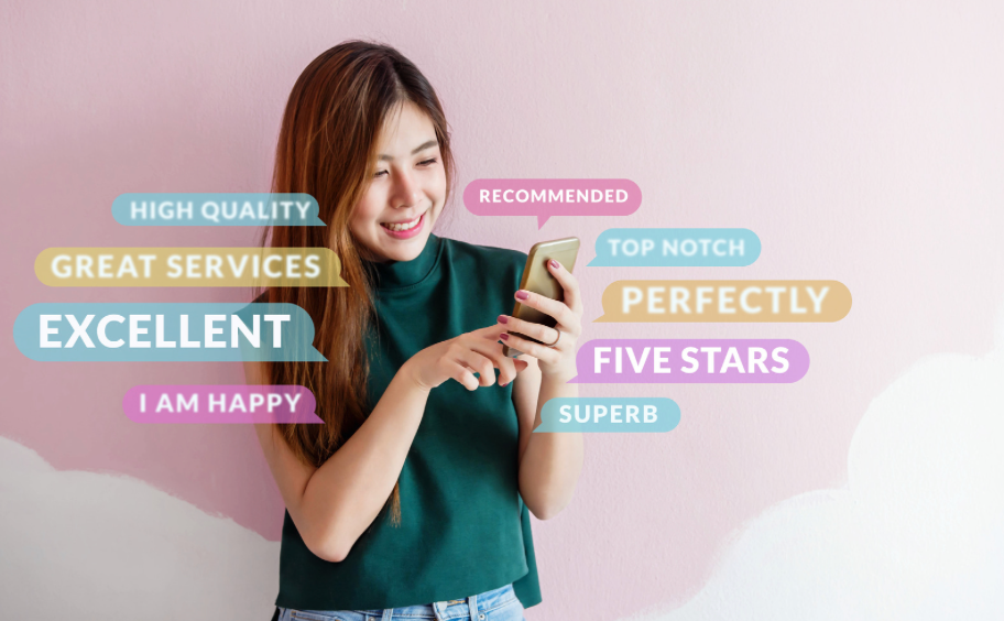 Positive online reviews act as social proof of customer satisfaction